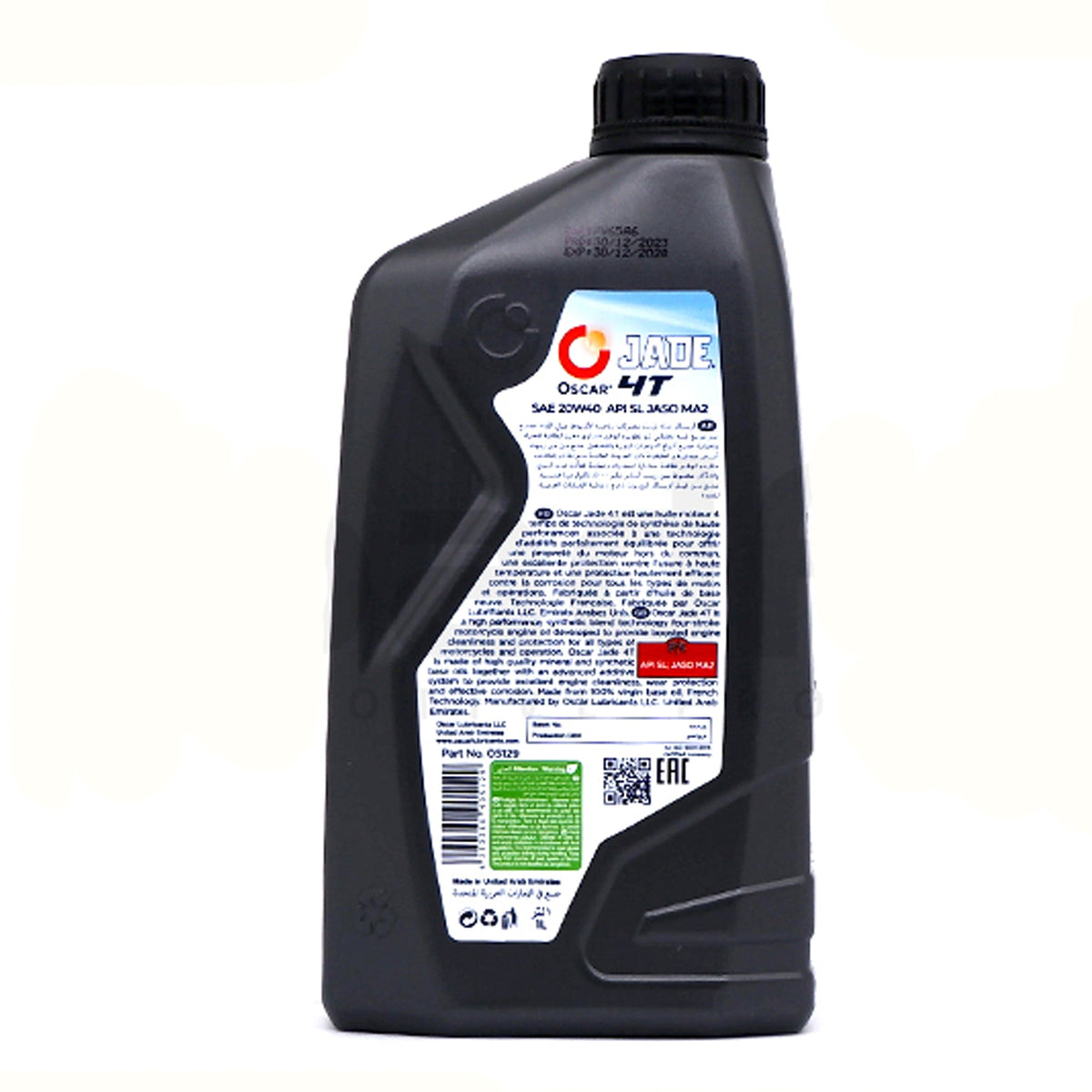 Oscar Motorcycle Fully Synthetic Jade 4T Super 20W40 1 Liter