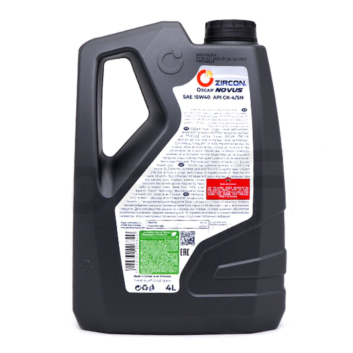 Oscar Fully Synthetic Zircon Novus 15W40 4 Liters