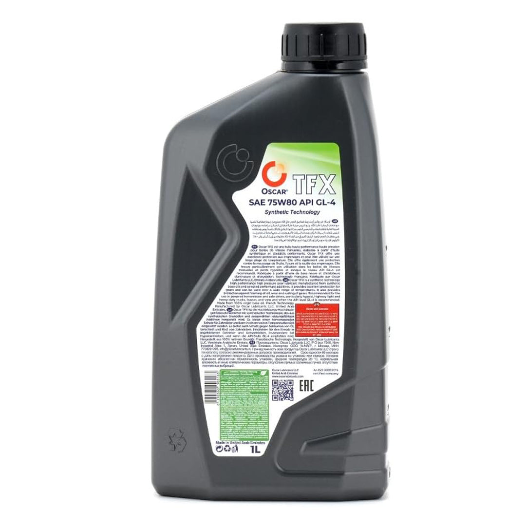 Oscar Fully Synthetic Gear Oil TFX GL-5 85W90 1 Liter