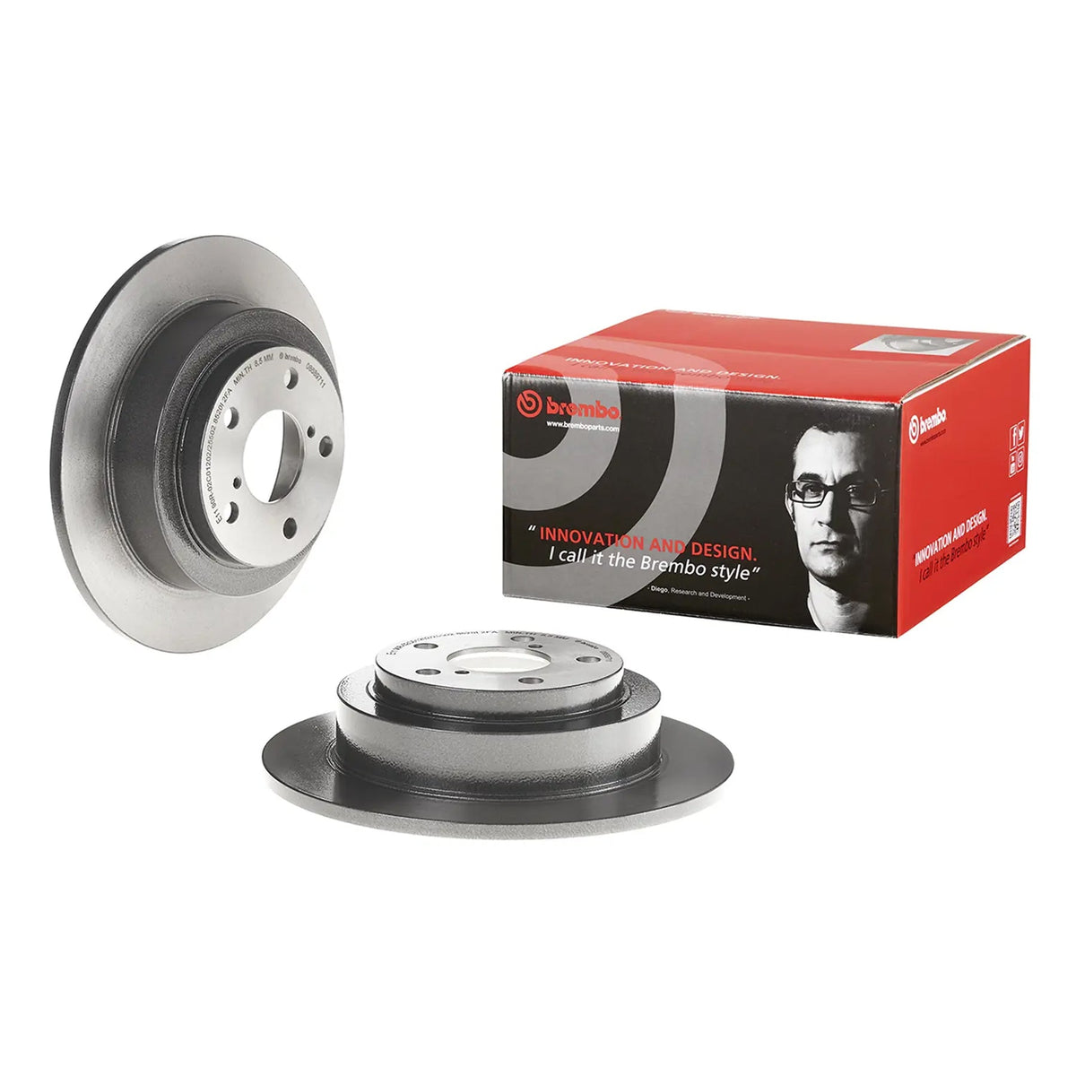 Brembo Rear Rotor Disc 08.6897.11 for Subaru Forester SG 2003 - 2008