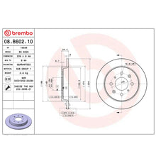 Load image into Gallery viewer, Brembo Rear Rotor Disc 08.B602.10 for Honda Jazz GE, GK
