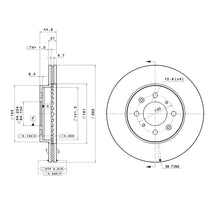 Load image into Gallery viewer, Brembo Front Rotor Disc 09.5509.11 for Honda City GM, Civic ES/EK, Jazz GE/GK

