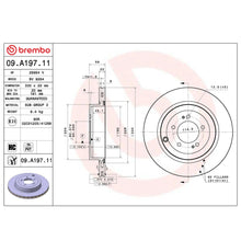 Load image into Gallery viewer, Brembo Rear Rotor Disc 09.A197.11 for Mitsubishi Lancer Evolution X 2007 - 2016
