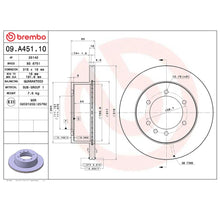 Load image into Gallery viewer, Brembo Rear Rotor Disc 09.A451.10 for Nissan Patrol Y60/Y61
