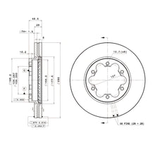 Load image into Gallery viewer, Brembo Front Rotor Disc 09.B063.10 for Toyota Hiace, Grandia, Super Grandia H200 2004-2019
