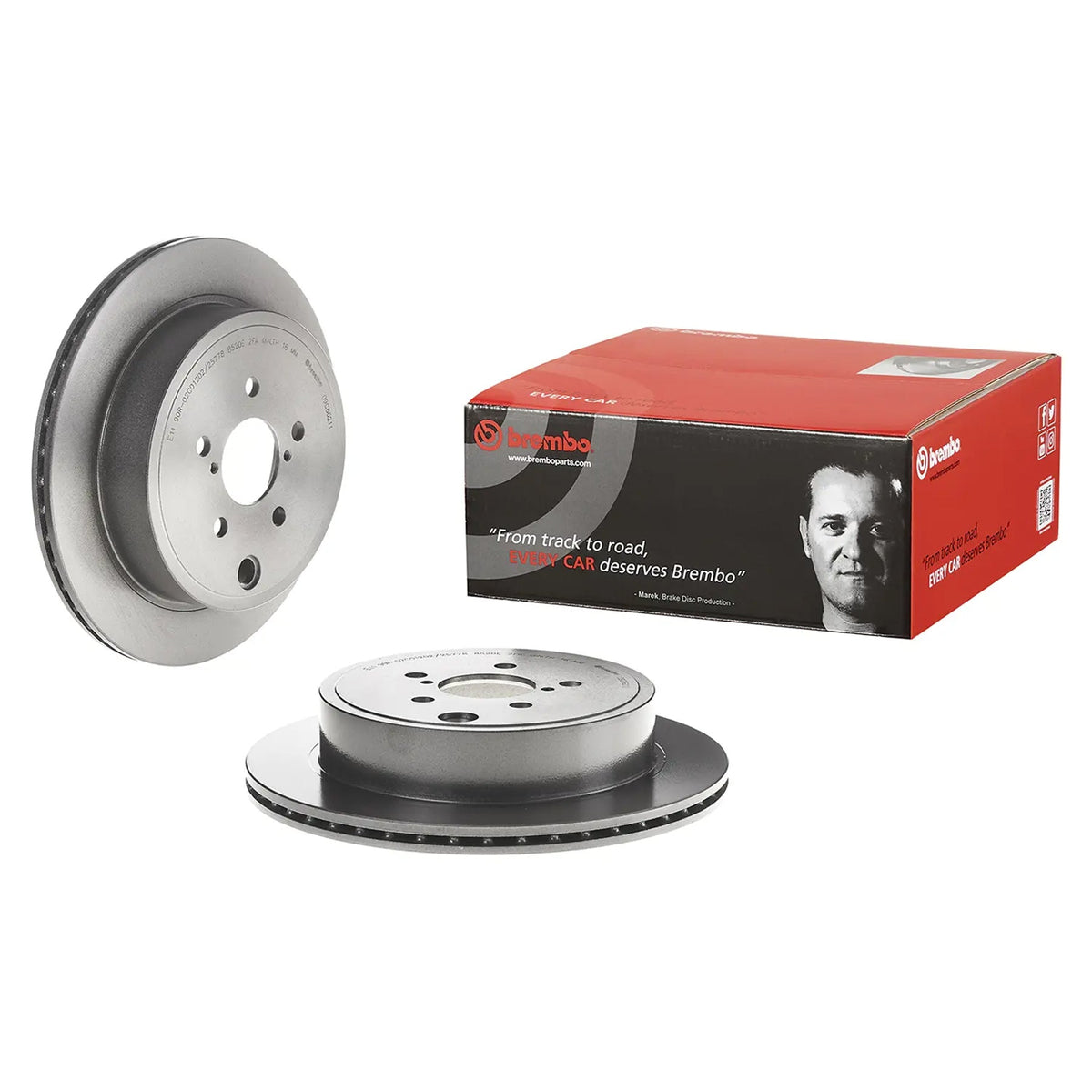 Brembo Rear Rotor Disc 09.C662.11 for Toyota GT86, Subaru BRZ Gen 1