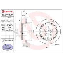 Load image into Gallery viewer, Brembo Rear Rotor Disc 09.C662.11 for Toyota GT86, Subaru BRZ Gen 1
