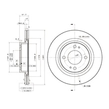 Load image into Gallery viewer, Brembo Front Rotor Disc 09.C927.11 for Mitsubishi Mirage 2012-Up
