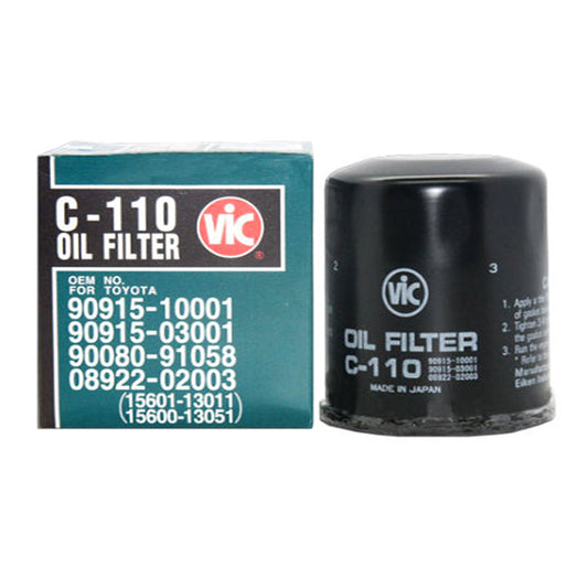 VIC Oil Filter C-110 for Toyota Corolla 1.3, Altis 1.6E, 1.8G, Rush, Suzuki Carry