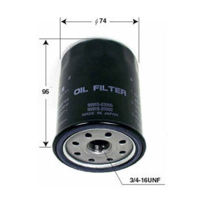 VIC Oil Filter C-114 for Toyota Land Cruiser J80, J100, Prado J120