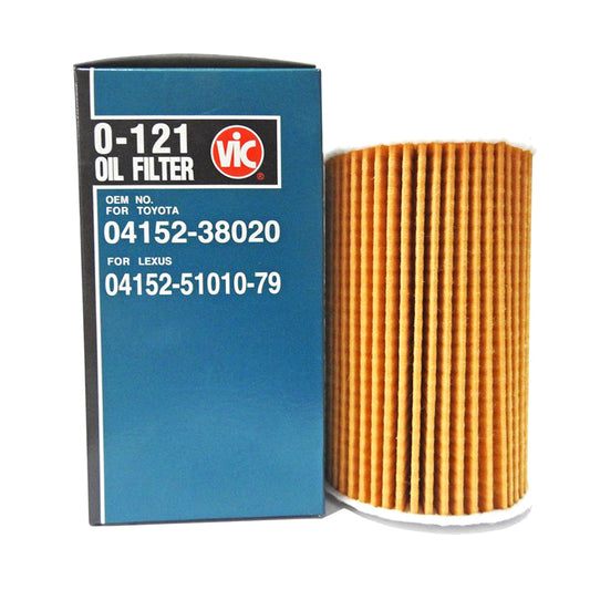 VIC Oil Filter Element Type O-121 for Toyota Landcruiser 200 1UR-FE/1VD-FTV 2008-, Sequoia, Tundra, Lexus LX570