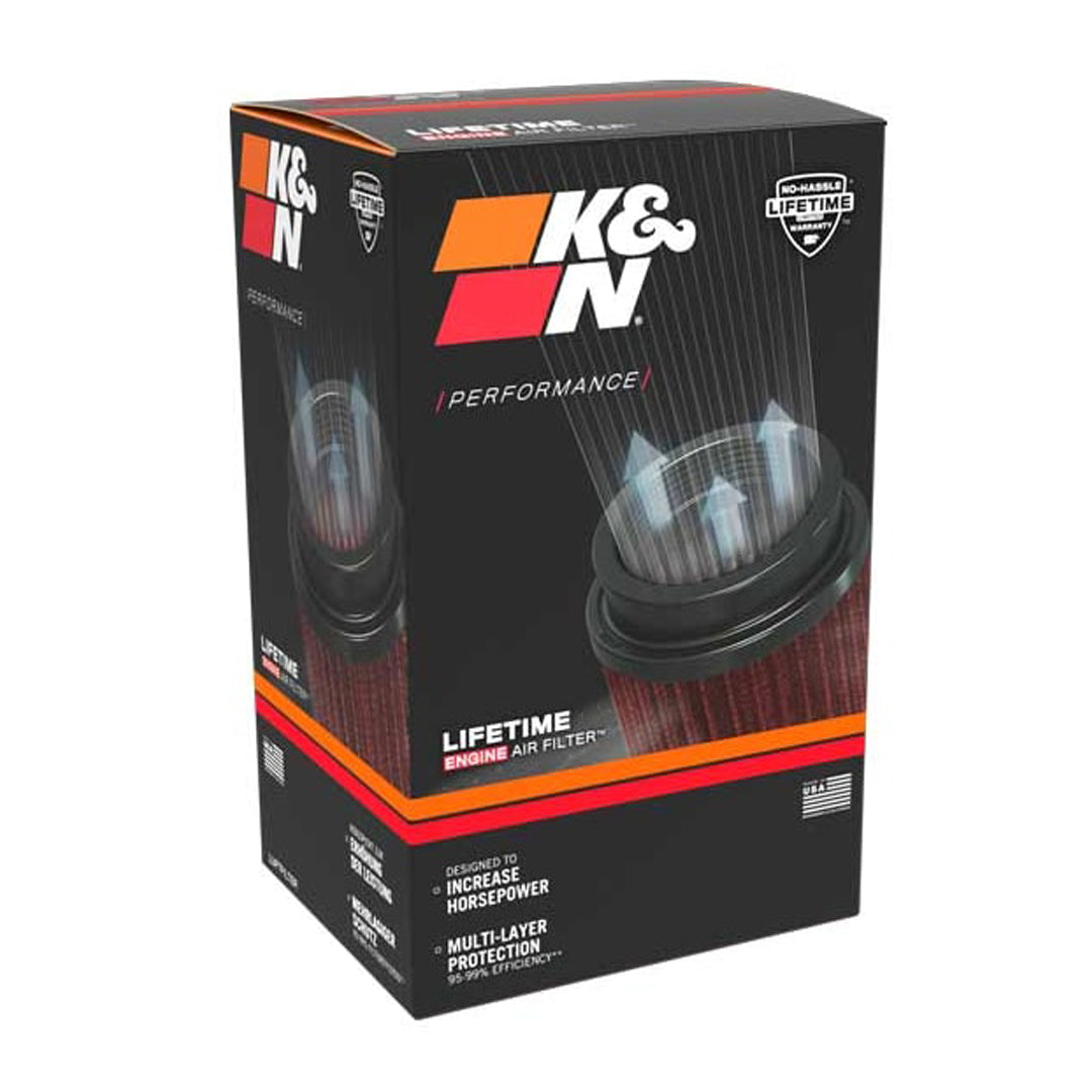 K&N Universal Clamp-On Air Filter RU-3130  3.5" Inlet, 7" Height