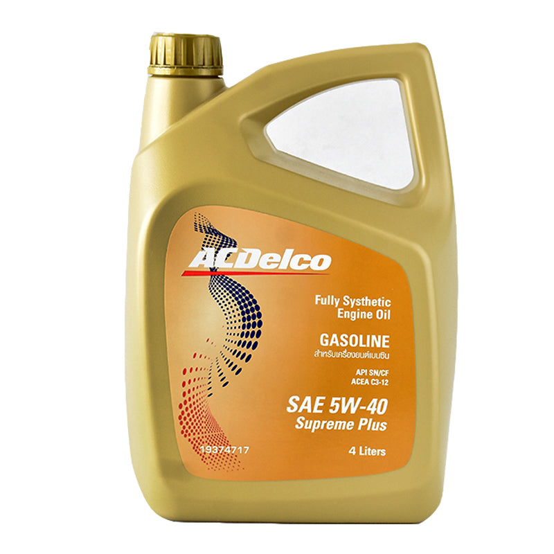 ACDelco Engine Oil Fully Synthetic Supreme Plus 5W40 Gas/Diesel 4 Liters