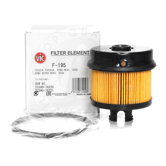VIC Fuel Filter Element Type F-195 for Hino Dutro 300 '11-