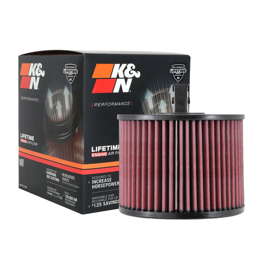K&N Engine Air Filter Washable E-2022 for BMW 125i, X1, 130i, 325i, 330i 2005-2011