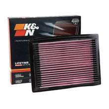 Load image into Gallery viewer, K&amp;N Engine Air Filter Washable 33-2036 for Honda Civic, Toyota Avanza, Veloz, Raize, Nissan Almera, Fairlady, Sentra, March
