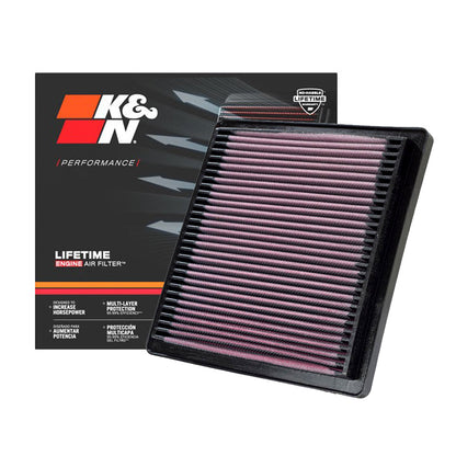 K&N Engine Air Filter Washable 33-2045 for Mitsubishi Triton, Montero Sport, Pajero Sport, Delica, Great WAll X240