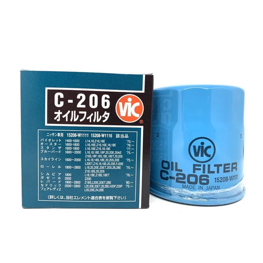 VIC Oil Filter C-206 for Nissan Sentra Diesel, AD Max CD20, Terrano