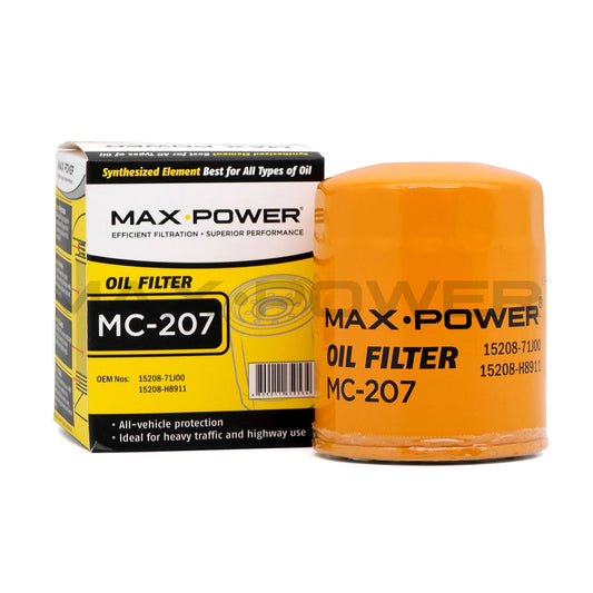 Max Power Oil Filter MC-207 for Nissan Sentra B12, B13, B14, Vanette