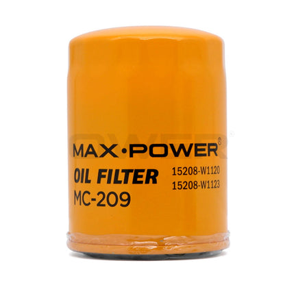 Max Power Oil Filter MC-209 for Nissan Pick-up, Bida SD23, Pathfinder, Frontier, Urvan
