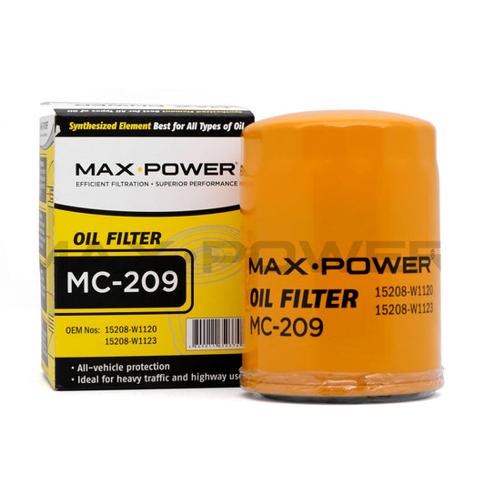 Max Power Oil Filter MC-209 for Nissan Pick-up, Bida SD23, Pathfinder, Frontier, Urvan