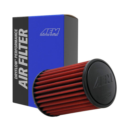 AEM Universal Air Filter Cone Type Washable 21-2038DK 3" Inlet, 8.125" Height