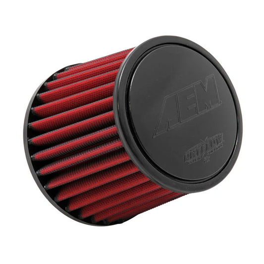 AEM Universal Air Filter Cone Type Washable 21-204DK 3.5" Inlet, 5.125" Height