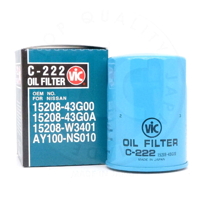 VIC Oil Filter C-222 for Nissan Safari Patrol, Frontier, Terrano, Ultra Pick-up