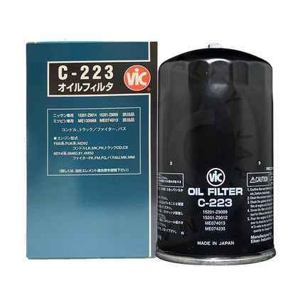 VIC Oil Filter C-223 for Mitsubishi Fuso Fighter, 6D14,6D15,6D16, Nissan Truck FE6