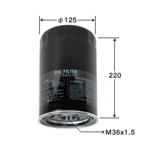 VIC Oil Filter C-223 for Mitsubishi Fuso Fighter, 6D14,6D15,6D16, Nissan Truck FE6