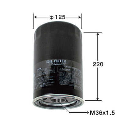 VIC Oil Filter C-223 for Mitsubishi Fuso Fighter, 6D14,6D15,6D16, Nissan Truck FE6
