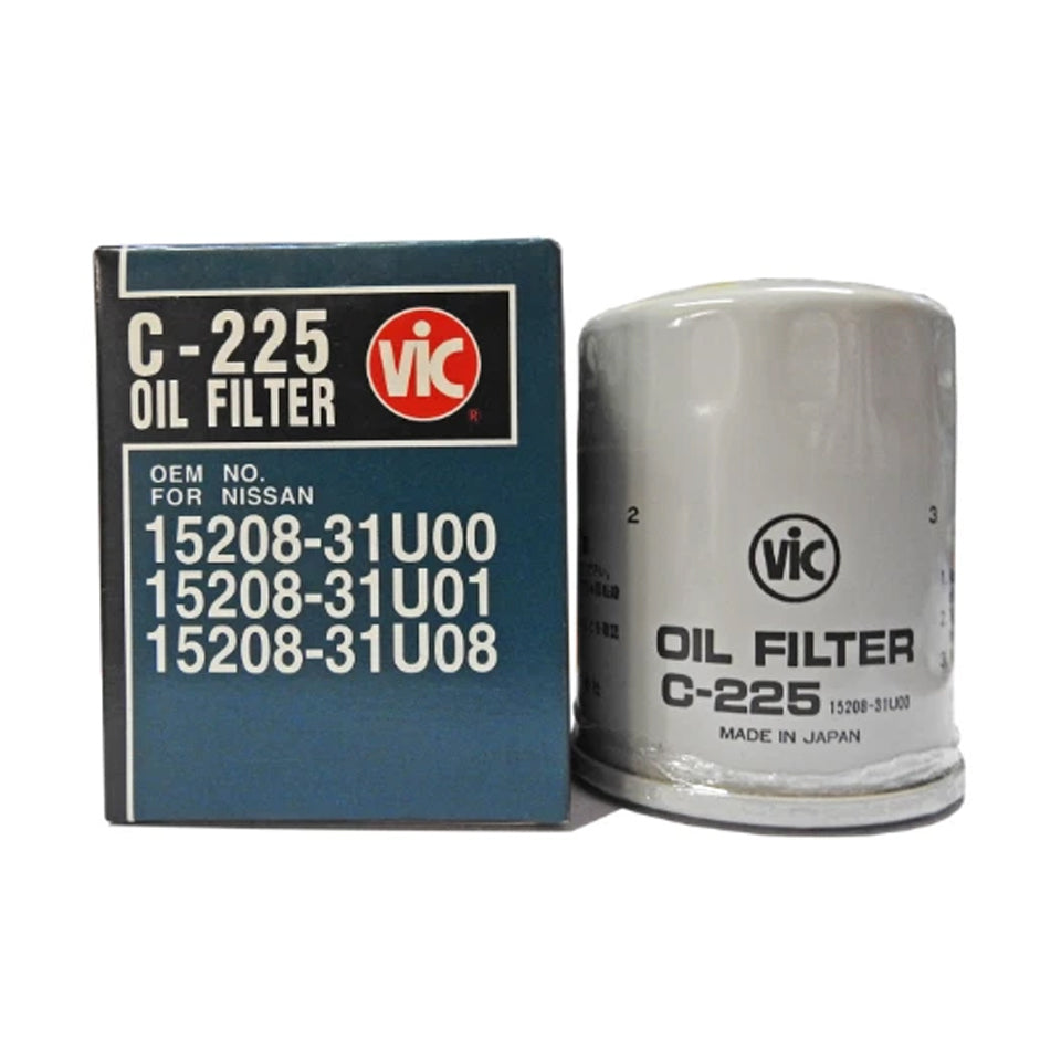 VIC Oil Filter C-225 for Nissan Cefiro, 300EX, Pathfinder, Patrol Royale