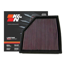 Load image into Gallery viewer, K&amp;N Engine Air Filter Washable 33-2292 for BMW 530i, 520i, 525i, 630i 2003-2010
