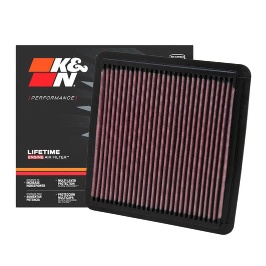 K&N Engine Air Filter Washable 33-2304 for Subaru Forester 2008-2018, XV 2012-2017, Outback 2003-2008, Legacy 2003-2019, Levorg 2014-2019