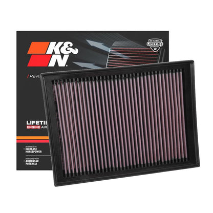 K&N Engine Air Filter Washable 33-2438 for Toyota FJ Cruiser 2010-2014, 4Runner 2010-Up, Land Cruiser Prado 2013-2020, Lexus GX460 2010-Up