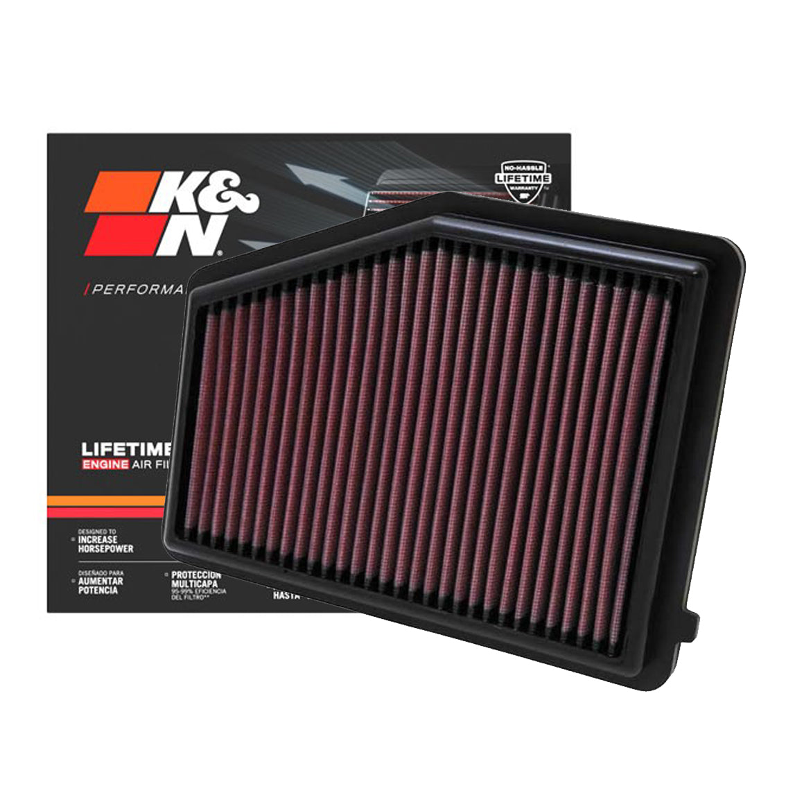 K&N Engine Air Filter Washable 33-2468 for Honda Civic FB 2012-2018