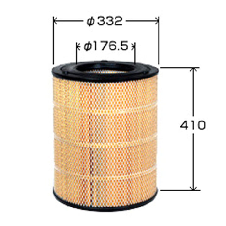 VIC Air Filter A-281 for Nissan UD Truck, Isuzu Tractor, Isuzu Truck