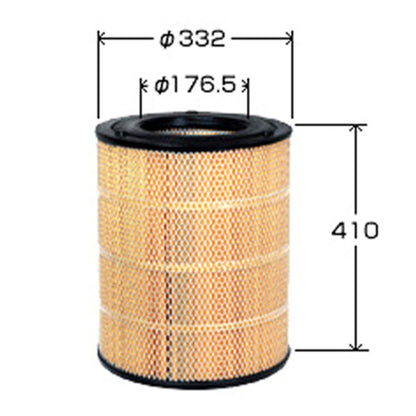 VIC Air Filter A-281 for Nissan UD Truck, Isuzu Tractor, Isuzu Truck
