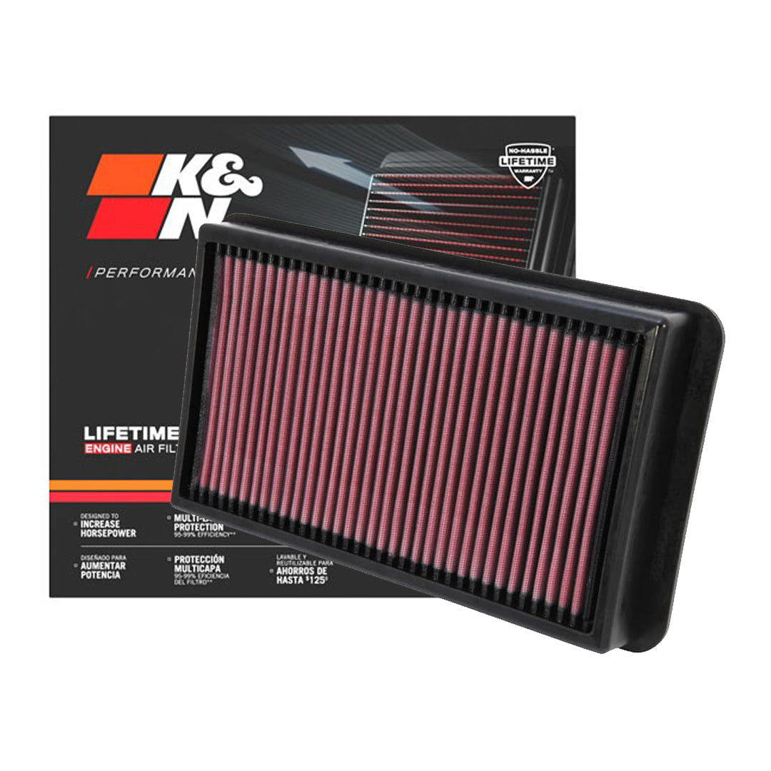 K&N Engine Air Filter Washable 33-2987 for Toyota Hiace Commuter 2007-2017, Hiace Grandia 2005-2019, Innova 2015-2022