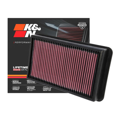 K&N Engine Air Filter Washable 33-2987 for Toyota Hiace Commuter 2007-2017, Hiace Grandia 2005-2019, Innova 2015-2022