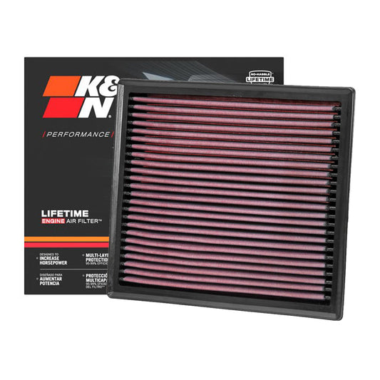 K&N Engine Air Filter Washable 33-3002 for Isuzu Dmax, Mux 2012-Up, Mazda BT50 2020-Up