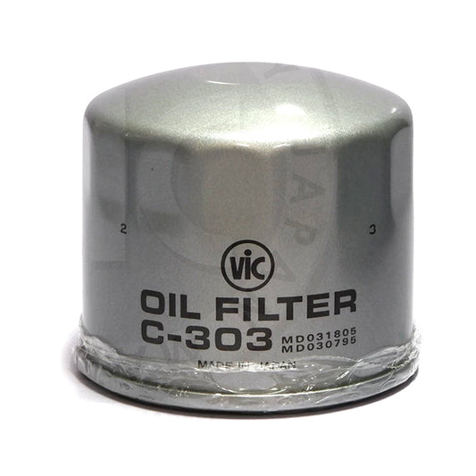 VIC Oil Filter C-303 for Mitsubishi Mirage, L-300 Gas, Montero/Pajero Gas, Hyundai Excel