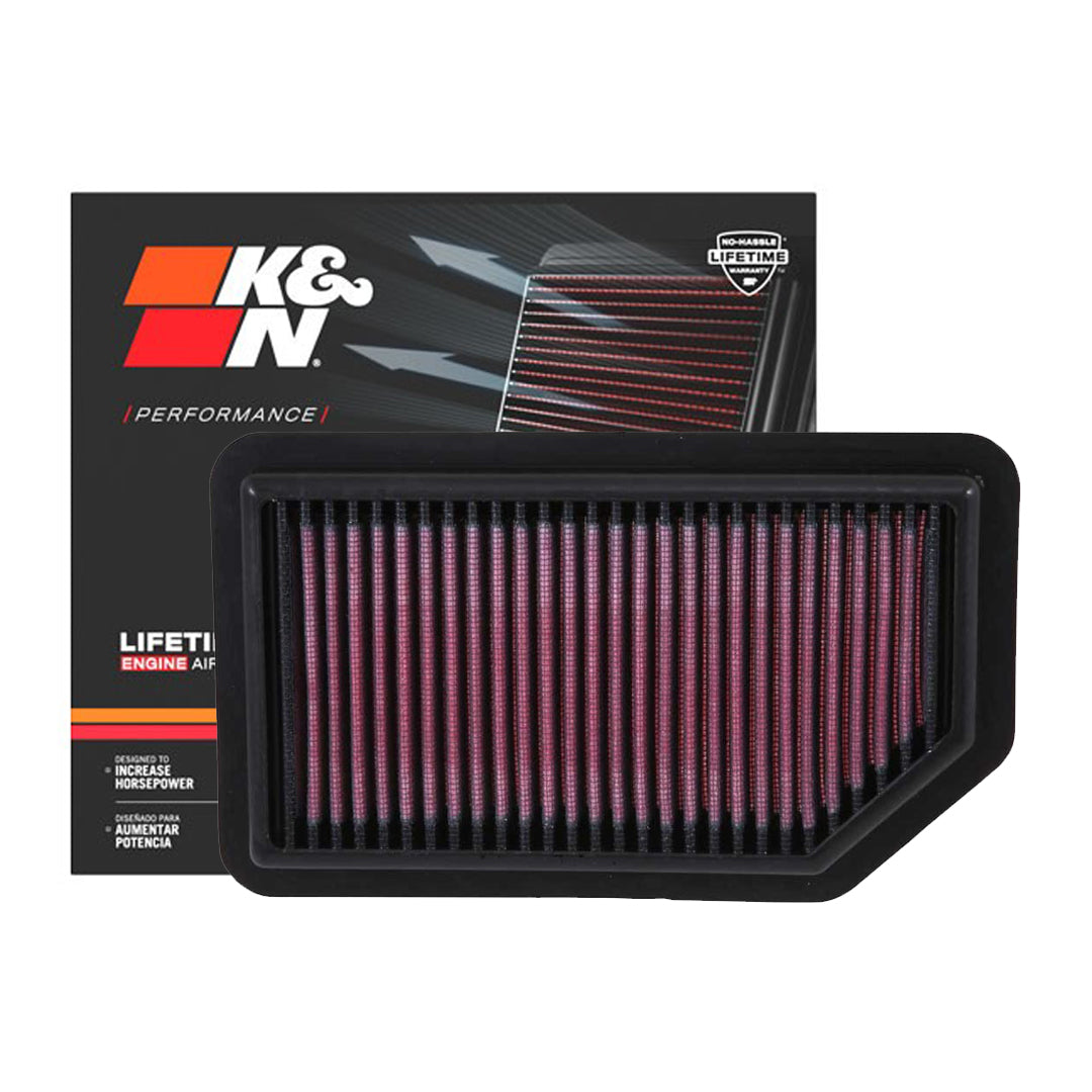 K&N Engine Air Filter Washable 33-3030 for Honda BRV 2017-2020, City 2014-2018, Jazz 2015-2020, Mobilio 2014-2019, Amaze 2019