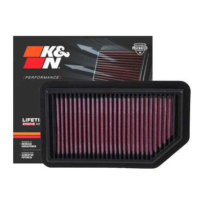 K&N Engine Air Filter Washable 33-3030 for Honda BRV 2017-2020, City 2014-2018, Jazz 2015-2020, Mobilio 2014-2019, Amaze 2019
