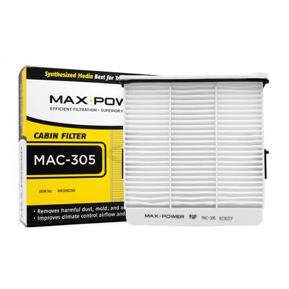 Max Power Cabin Filter MAC-305 for Mitsubishi Montero, Strada, Triton 2008-2016, Grandis, Lancer 2000-2009