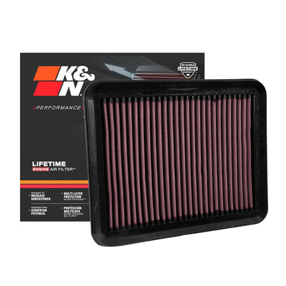 K&N Engine Air Filter Washable 33-3062 for Toyota Land Cruiser Prado 2.8 2015-2024