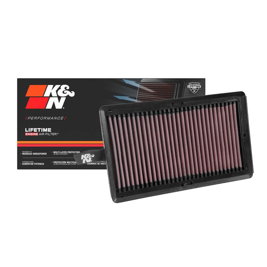K&N Engine Air Filter Washable 33-3064 for Hyundai Santa FE 2018-Up, Kia Sorento 2016-Up, Carnival 2020
