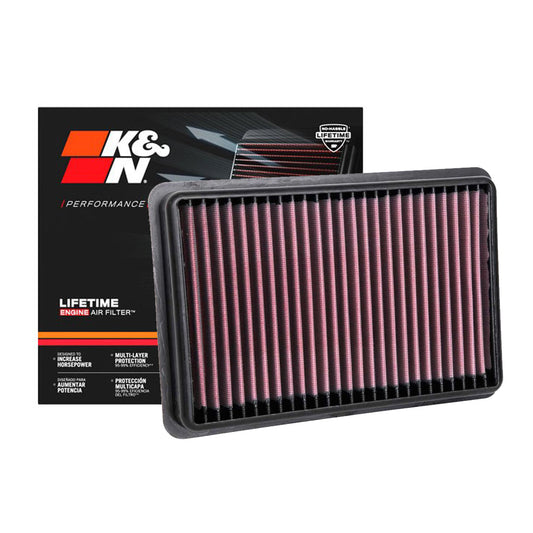 K&N Engine Air Filter Washable 33-3126 for Suzuki Swift 1.2 2018-Up