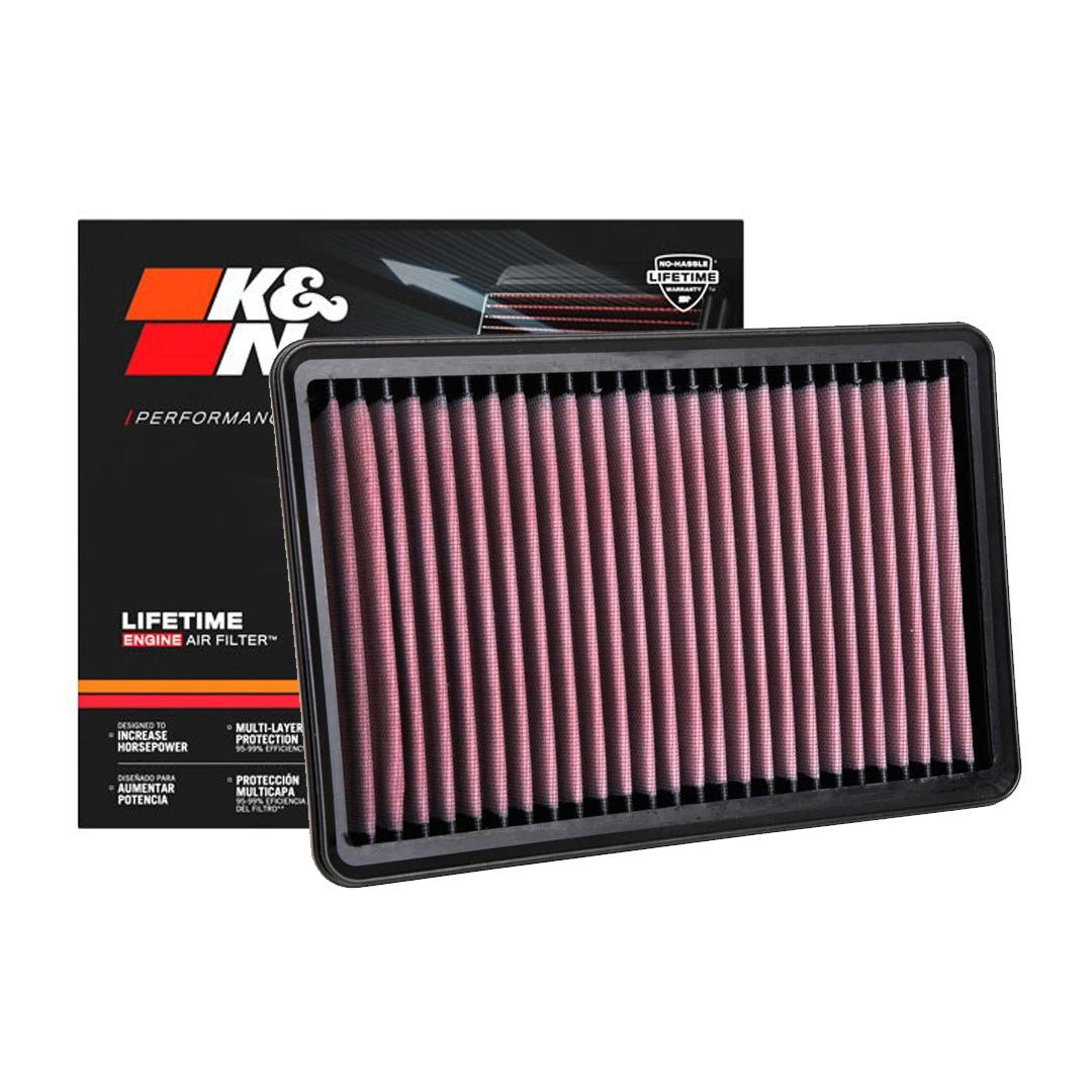 K&N Engine Air Filter Washable 33-3129 for Hyundai Santa Fe 2012-2017, Kia Sorento 2012-2014
