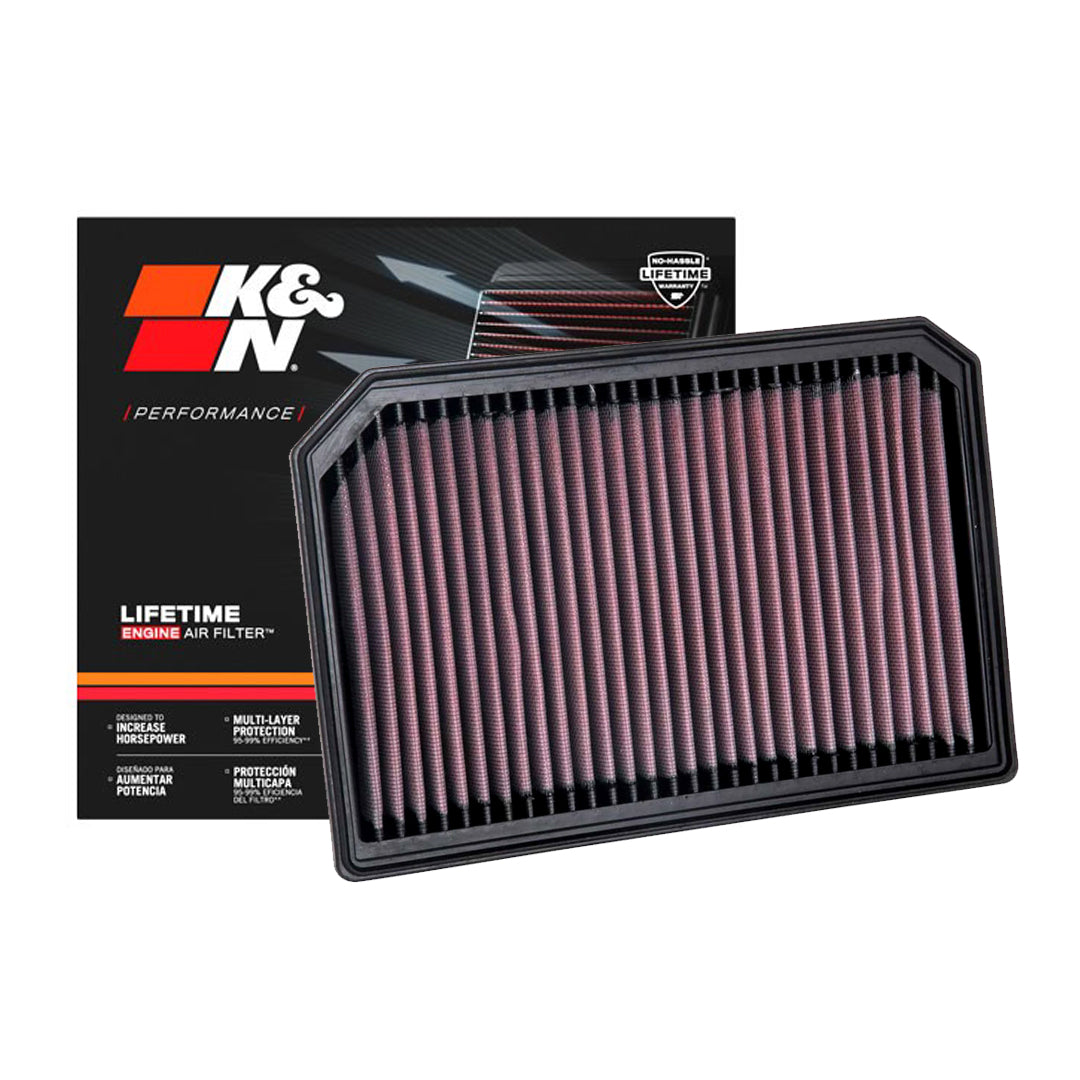 K&N Engine Air Filter Washable 33-3133 for Mercedes-Benz A25 2018-2022, A35, B250, CLA250, GLA250, GLA35, GLB250, A220 2.0